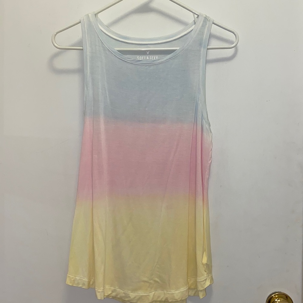 American Eagle Tri-Color Muscle Tee